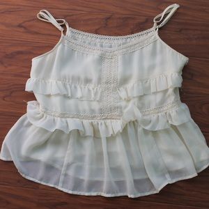 Ruffled tank top